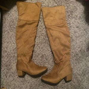 Camel Over the knee boot
